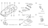 Diagram for 2004 Infiniti G35 Door Lock Switch - 25380-30Y00