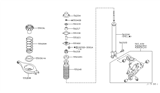 Diagram for Infiniti G35 Shock Absorber - 56210-AM828