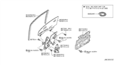 Diagram for Infiniti Q45 Window Regulator - 80721-AR000