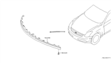 Diagram for Infiniti G35 Air Deflector - 96015-AM800