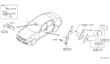 Diagram for 2022 Infiniti QX50 Mirror Cover - 96329-CF00A
