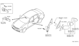 Diagram for 2005 Infiniti G35 Mirror Cover - 96329-CD00A