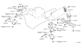 Diagram for Infiniti M45 Transfer Case Mount - 11320-AF800