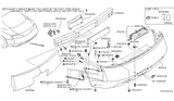 Diagram for 2007 Infiniti G35 Bumper - 85022-AM825