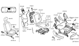 Diagram for Infiniti G35 Seat Cover - 87320-AM300
