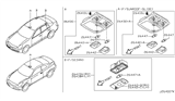 Diagram for 2007 Infiniti G35 Dome Light - 26430-AC860