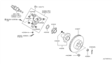 Diagram for Infiniti G35 Wheel Hub - 43202-AG000