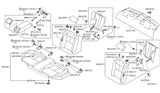 Diagram for 2003 Infiniti G35 Armrest - 88700-AM000