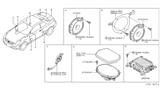 Diagram for 2007 Infiniti G35 Car Speakers - 28156-CR00A