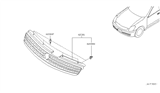 Diagram for 2005 Infiniti G35 Grille - 62070-AM600