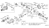 Diagram for 2008 Infiniti FX45 CV Joint Companion Flange - 38220-AR000