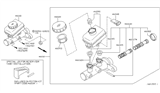 Diagram for 2003 Infiniti G35 Brake Master Cylinder - 46010-AM600