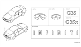 Diagram for 2005 Infiniti G35 Emblem - 62892-AM800