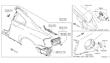 Diagram for 2011 Infiniti G37 Fuel Door Hinge - 78836-AM800