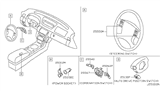 Diagram for 2007 Infiniti G35 Clock Spring - 25567-CM35A