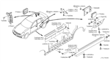 Diagram for Infiniti Q70L Body Mount Hole Plug - 74849-AG000