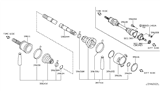 Diagram for Infiniti Q45 Axle Shaft - 39704-0P550