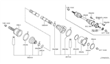 Diagram for 2004 Infiniti Q45 Axle Shaft - 39704-0P550