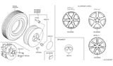 Diagram for 2014 Infiniti QX70 Wheel Cover - 40342-AM610
