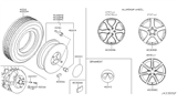 Diagram for 2013 Infiniti FX50 Wheel Cover - 40342-AM610