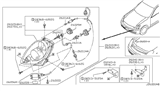Diagram for 2003 Infiniti G35 Headlight - 26060-AL528