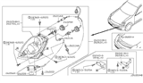 Diagram for 2003 Infiniti G35 Headlight - 26010-AL528