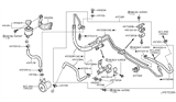Diagram for 2006 Infiniti G35 Power Steering Hose - 49710-CM40A