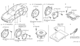 Diagram for Infiniti M45 Car Speakers - 28156-AM800