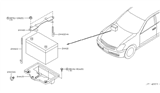 Diagram for 2007 Infiniti G35 Battery Tray - 64866-AL510