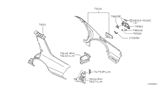 Diagram for Infiniti Fuel Door Hinge - 78836-AG000