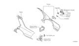 Diagram for 2003 Infiniti M45 Fender - 78100-CR930