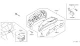 Diagram for 2004 Infiniti M45 Speedometer - 24810-CR901