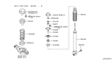 Diagram for Infiniti M45 Shock Absorber - 56210-CR925