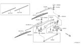 Diagram for 2004 Infiniti M45 Wiper Pivot - 28841-CR900