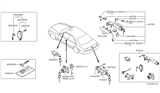 Diagram for Infiniti M45 Car Key - H0564-6P110