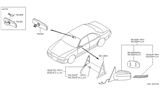 Diagram for 2004 Infiniti Q45 Mirror Cover - 96329-CD000