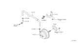 Diagram for Infiniti M45 Brake Booster Vacuum Hose - 47474-CR915