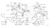 Diagram for Infiniti M45 Axle Support Bushings - 55157-AG000