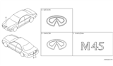 Diagram for 2003 Infiniti M45 Emblem - 62897-CR900