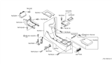 Diagram for 2003 Infiniti M45 Center Console Base - 96911-CR900