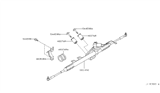 Diagram for Infiniti M45 Rack & Pinion Bushing - 54444-AG001