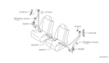 Diagram for 2003 Infiniti M45 Seat Belt - 86884-CR901