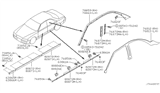 Diagram for Infiniti M45 Weather Strip - 76860-CR900