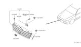 Diagram for 2004 Infiniti M45 Grille - 62310-CR900