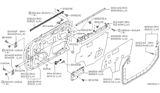 Diagram for 2004 Infiniti M45 Weather Strip - 80834-AG000