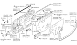 Diagram for Infiniti M45 Door Hinge - 80401-AG000