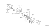 Diagram for Infiniti M45 Wheel Hub - 40202-4P000