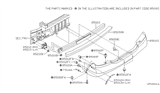 Diagram for 2003 Infiniti M45 Bumper - 85022-CR925