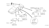 Diagram for 2003 Infiniti M45 Mud Flaps - 78810-AG000