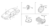 Diagram for Infiniti M45 Car Speakers - 28138-CD000